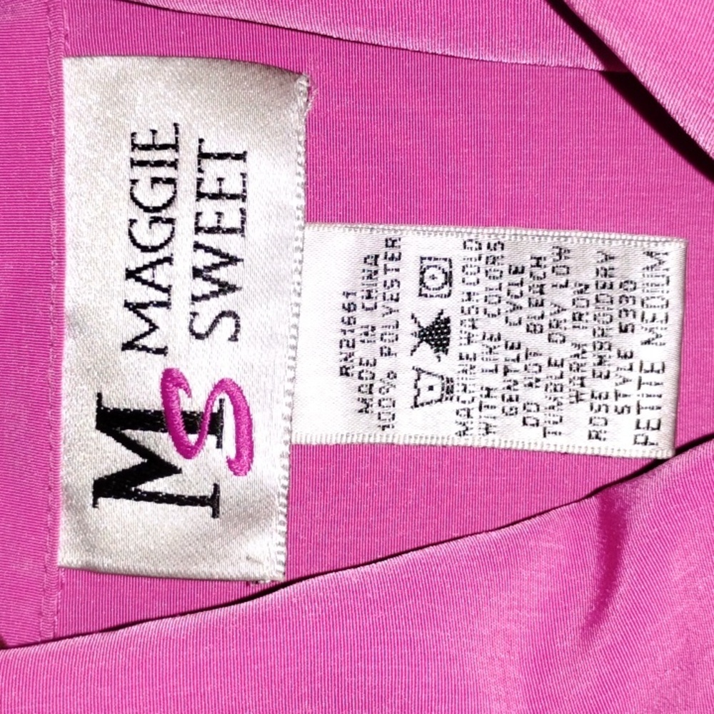 Maggie Sweet Pantsuit Set, Rose Pink, Women's Size Petite Medium, Pre-owned - Picture 6 of 10